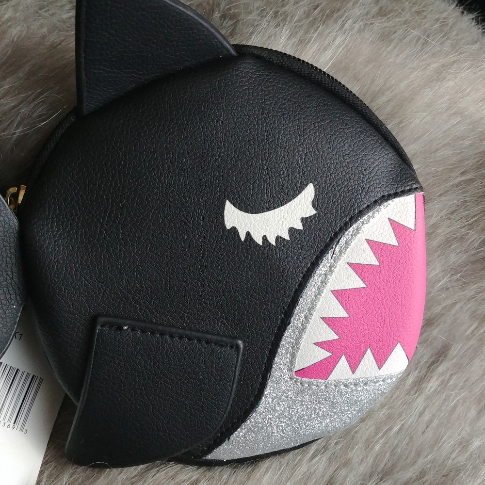 New Betsey Johnson | shark wristlet/coin purse